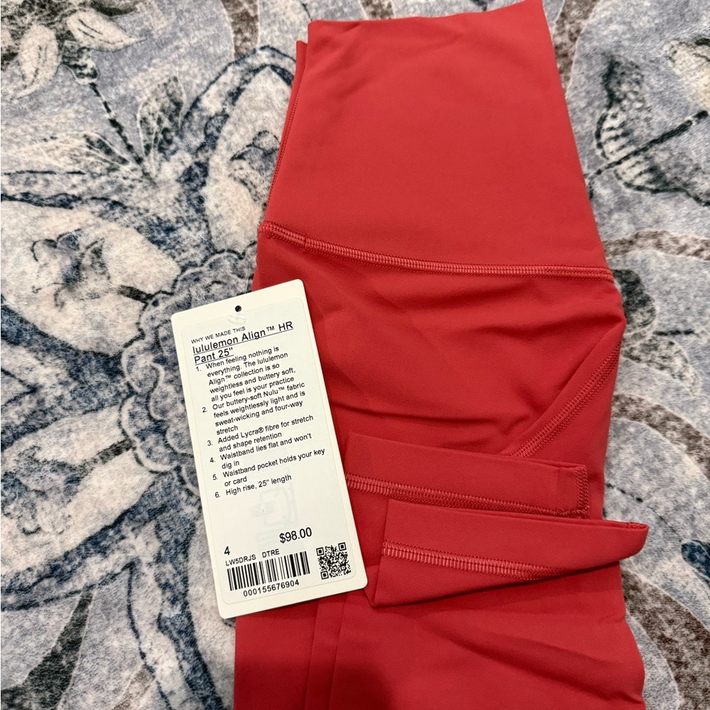 NWT lululemon align leggings 25 inch inseam